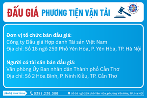 Thông Báo Đấu Giá Tài Sản số: 10.19/2026/ĐG-VAA