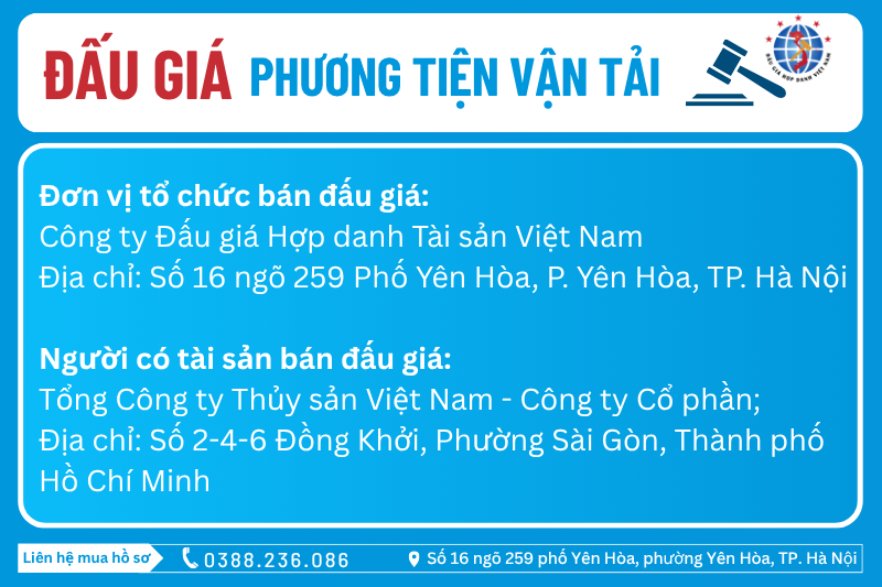 Thông Báo Đấu Giá Tài Sản số: 10.12.1/2026/ĐG-VAA