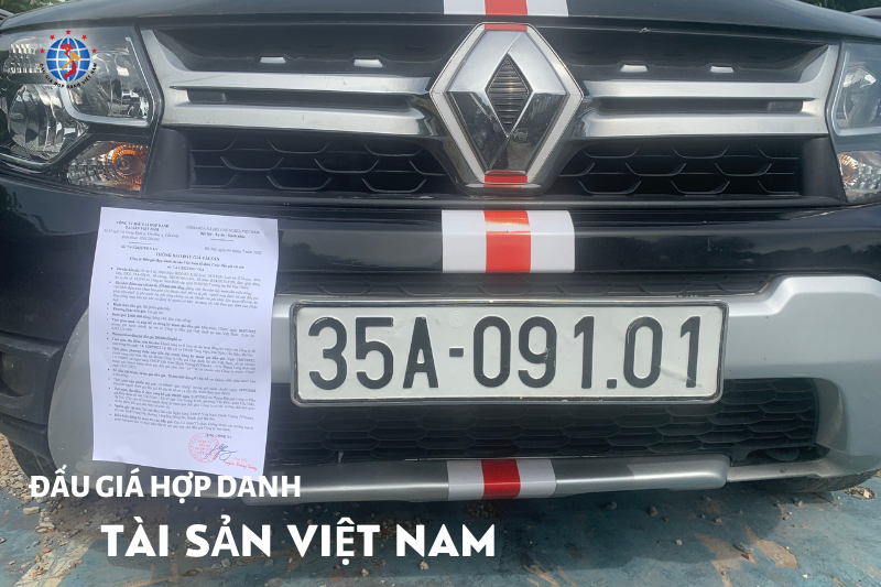 Thông báo đấu giá tài sản 01 xe ô tô Nhãn hiệu RENAULT