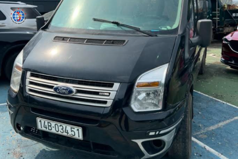 Thông báo đấu giá 01 xe ô tô khách Nhãn hiệu FORD TRANSIT Màu ĐEN