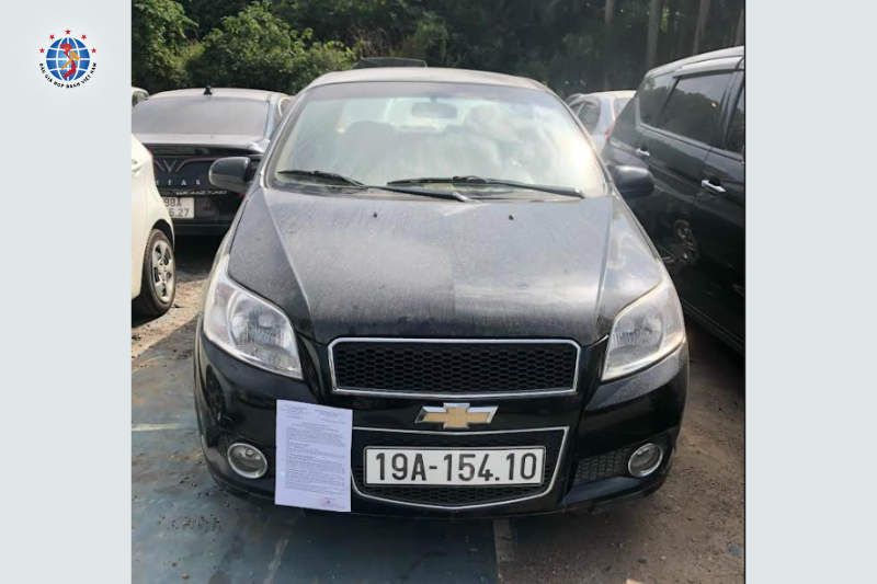 Thông báo đấu giá 01 xe ô tô con Nhãn hiệu CHEVROLET AVEO Màu ĐEN