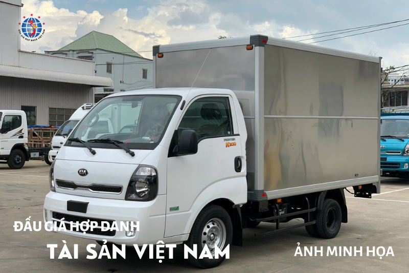 Thông Báo Đấu Giá 01 ô tô tải thùng kín Nhãn hiệu KIA